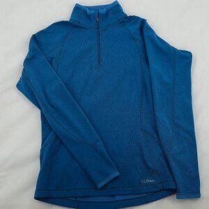 L.L. Bean Lightweight Sweatshirt 1/4 Zip‎ Teal Size M